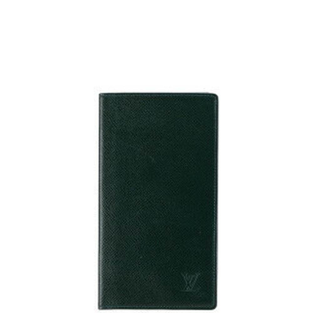 Louis Vuitton Taiga Porto Valeur Cult Bifold Wallet Green Leather
